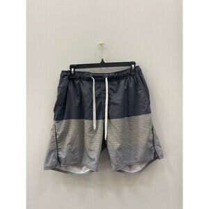 Vuori Men’s Gray Lined Trail Shorts Medium